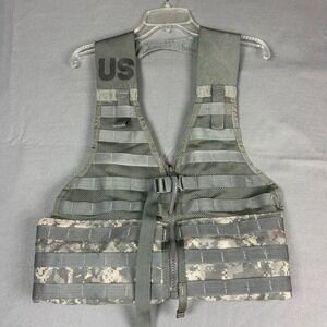 US Military MOLLE II Fighting Load Carrier Vest Tactical Mens OSFM ACU Camo